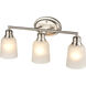 Amberle 3 Light 22 inch Brushed Nickel Vanity Light Wall Light